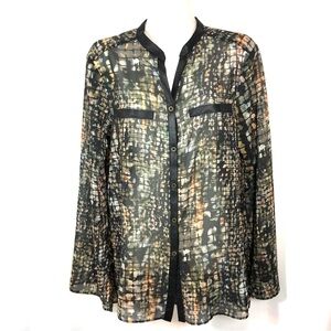 SW3 BESPOKE Semi Sheer Tunic Blouse